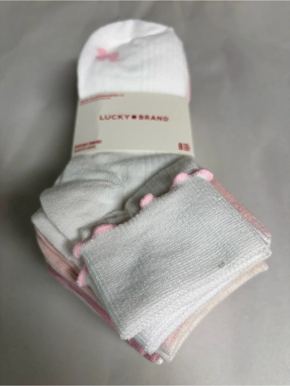 New Lucky Brand Socks Women’s 8 Pair Multicolor Quarter Socks Casual Activewear